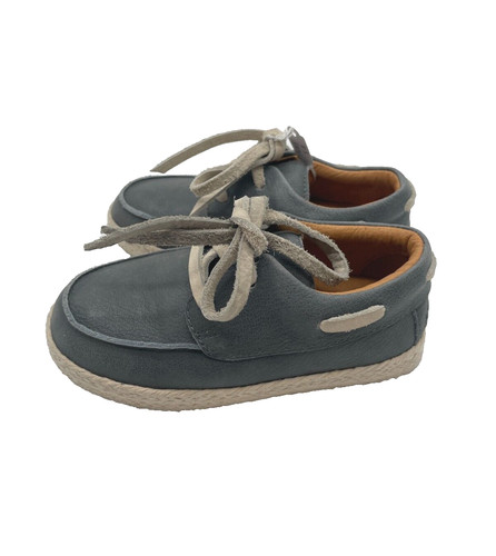 Chaussures bateau cuir bleu - chaussures,