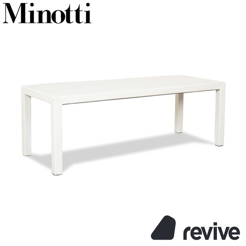 Table basse cuir minotti - table,