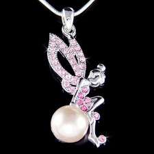 Perle Rose Fée Clochette Avec