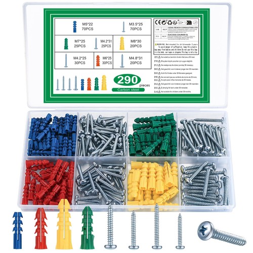 290 pcs vis chevilles - pcs,
