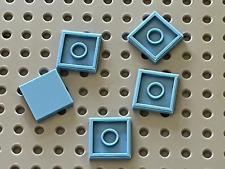 5 x LEGO Medium Blue Tile 2x2