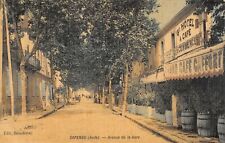 CPA 11 CAPENDU AVENUE DE LA GARE (cpa toilée