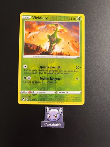 Carte pokémon viridium - carte,