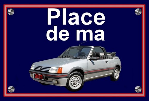Plaque place ma peugeot - plaque, de