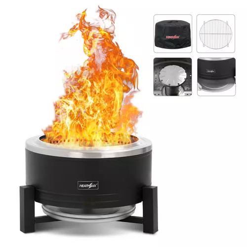 Smokeless wood burning - in.,