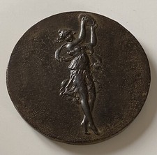 Rare Plaque médaille en fonte
