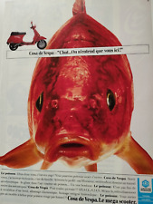 GROUPE PIAGGIO vintage Vespa Print Ad !!"Red Vespa "