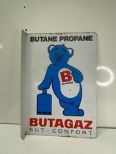 Plaque émaillé Butagaz double face état correct très sympathique