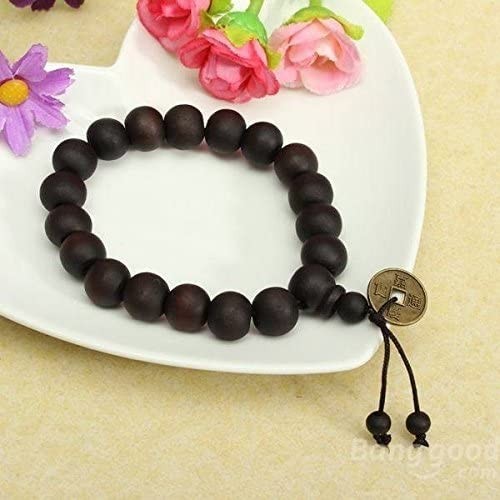 Bracelet bois tibétain perles - bracelet,