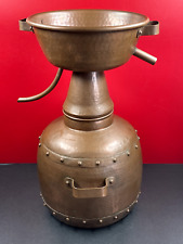Ancienne Alambic en cuivre artisanal,  H 42 cm diamètre 22 cm
