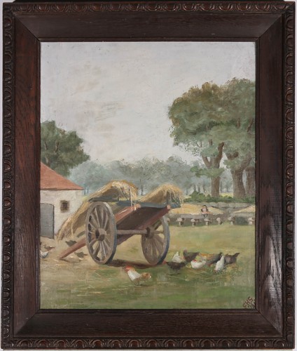 Huile encadrée de - encadrée,