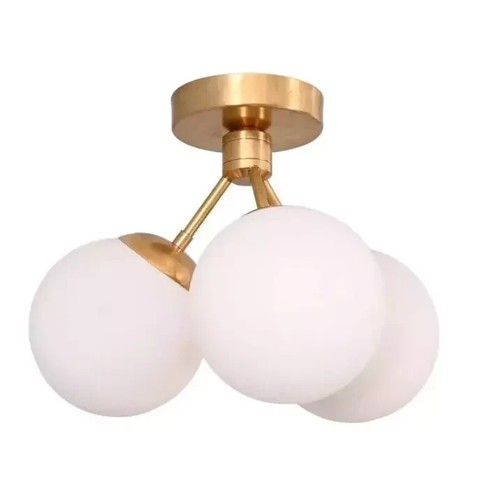 Globe lustre laiton de - globe, en