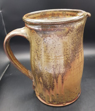 DE  BLANOT - PICHET, Broc En Grès Céramique , Poterie Signée , Décor Artistique