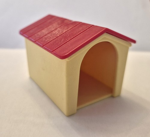 Niche chien rouge jaune - niche,