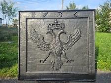 ≈88 x 94 cm plaque cheminée