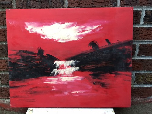 Abstract genuine oil painting - abstract,