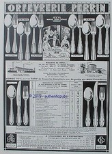 PUBLICITE ORFEVRERIE PERRIN COUTELLERIE COUVERTS MAGENTA OPERA DE 1937 FRENCH AD