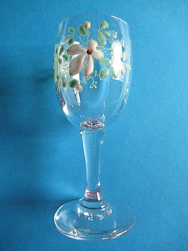 Verre liqueur emaille à - a,