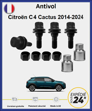 Écrous antivol de roues noir Citroën C4 Cactus 2014-2024