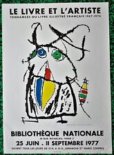 MIRO JOAN affiche originale exposition 1977