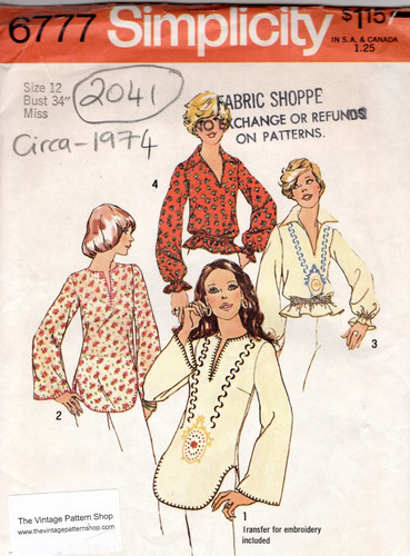Patron couture vintage 1974 - couture,