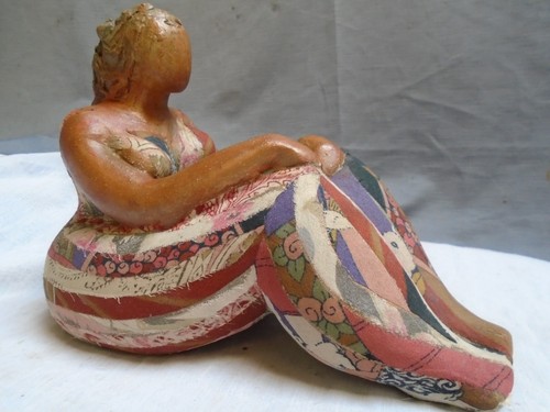 Sculpture terre cuite femme - sculpture,