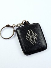 PORTE-CLES - LOGO RENAULT sur COUSSIN Skaï - Années 60 - Floride Ondine 4CV R8