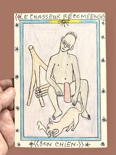 Dessin original ancien signé - dessin,