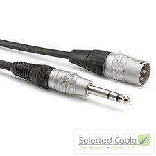 SOMMER CABLE 9m Câble Adaptateur 6,3mm Fiche Jack Sur XLR Men 3pol HBP-XM6S-0900