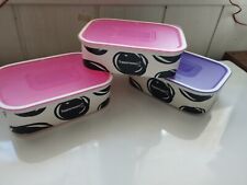 tupperware lot de 3 boites optimum vache 500 ml série limitée vintage