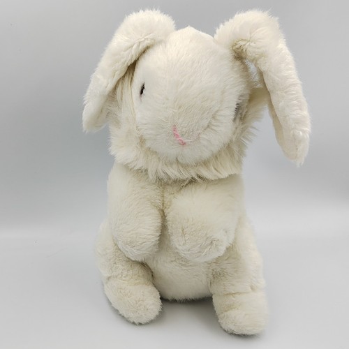 Ancienne peluche lapin - , blanc