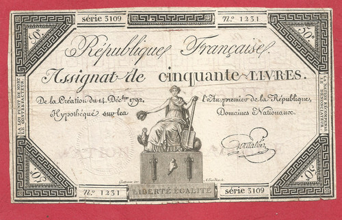 Assignat livres - assignat,