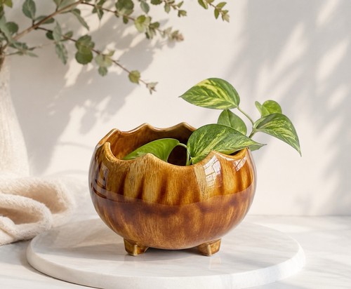 Ancien cache pot tripode - ancien,