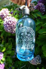 siphon eau de seltz. Siphon bleu à torsades. ETAT TOP. SAINT MALO