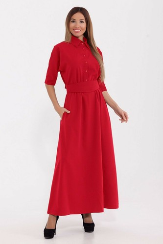 Maxi dress with - , buttons