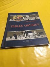 Ancien Livre Fables Choisies