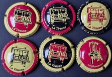 Lot 8 CAPSULES générique TIREUSE MUSELEUSE n°727 - PLAQUE DE MUSELET CHAMPAGNE