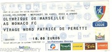 Billet  / Place  OM Olympique