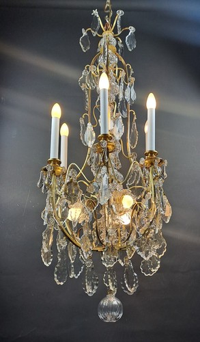 Lustre cage cristal et - cage,