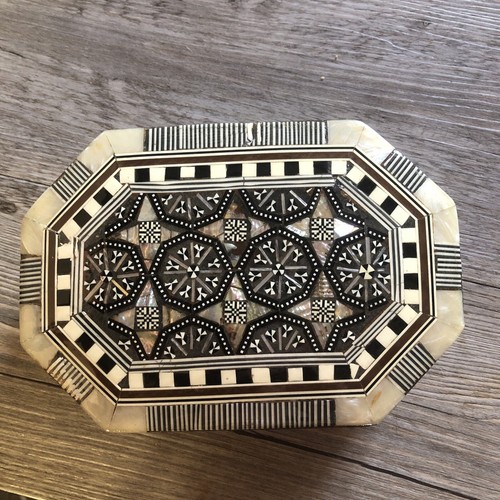 Boite marqueterie avec - marqueterie,