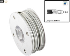 Lot 6 m de gaine blanche motobecane velo solex VTT BMX cyclomoteur  