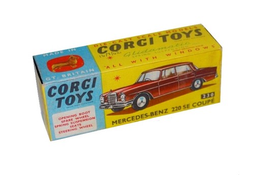 Corgi toys boîte box repro