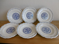 SIX ASSIETTES CREUSES FAIENCE