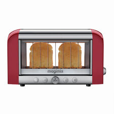 Toaster vision Rouge inox