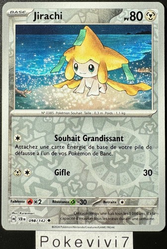 Carte pokemon jirachi 098 - pokemon, 098/142