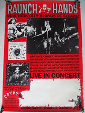 Affiche rock USA -RAUNCH HANDS