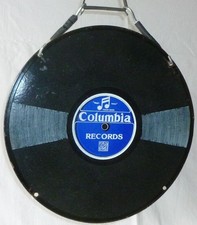 Phonographe Authentique Plaque émaillée COLUMBIA année 1950.
