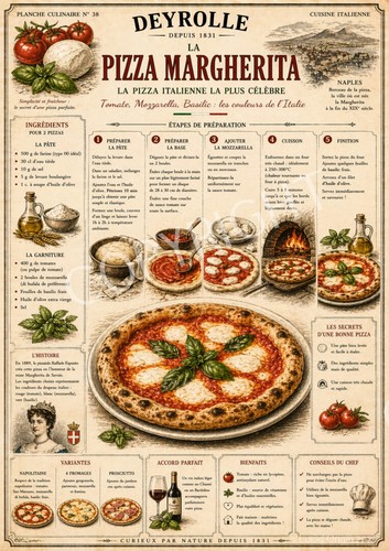 Photo pizza margherita - photo,