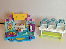 Lot POLLY POCKET Vault Gym Turnfest 1999 + accessoire nursery 2008 MATTEL 24845