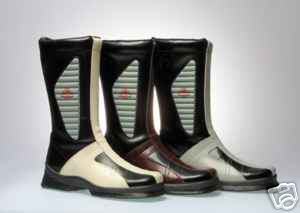 Superbe bottes moto route cuir - bottes,